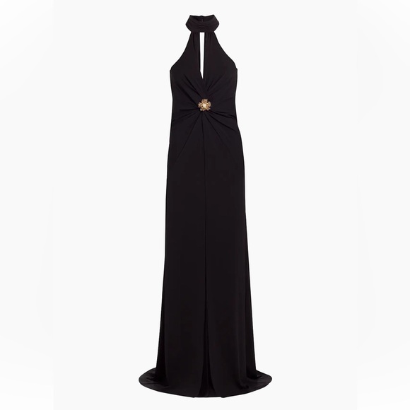 Cinq à Sept Sandry Crystal Halterneck Gown Black Size 6 NWT Formal Evening Dress - Picture 9 of 12